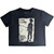 The Cure Ladies Crop Top: Boys Don't Cry B&W (Navy Blue)