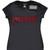 The Cure Ladies T-Shirt: Logo (Black) (Embellished)