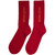 Bon Jovi Unisex Terry Socks: Original Logo (Red) (UK Size 7 - 11)