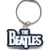 The Beatles Keychain: Drop T Logo (White)