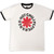 Red Hot Chili Peppers Unisex Ringer T-Shirt: Logo Ringer (White)