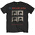 The Beatles Unisex T-Shirt: American Tour 1964 (Black) (Back Print)