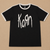 Korn Unisex Ringer T-Shirt: Logo (Black)