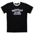 Motorhead Unisex Ringer T-Shirt: 50 Years Text Lock Up Ringer (Black)