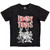 Looney Tunes Unisex Stone Wash T-Shirt: Characters Black & White (Black)