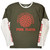 Pink Floyd Unisex 2 In 1 Layered Long Sleeve T-Shirt: Shine On (Green & White) (Sleeve Print)