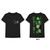 DC Comics Unisex T-Shirt: Joker Anime (Black) (Back Print)