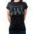 The Beatles Ladies T-Shirt: Abbey Road Crossing (Black) (Embellished)