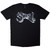 Ghost Unisex T-Shirt: Chrome Logo (Black)