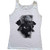 HIM Ladies Vest T-Shirt: Death Colour (White)