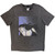 Olivia Rodrigo Unisex Stone Wash T-Shirt: Guts Album Cover (Charcoal Grey) (Back Print)
