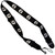 The Beatles Guitar Strap (Poly): Drop T Logo on Drum (Black)