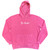 Ed Sheeran Unisex Pullover Hoodie: Play Logo (Pink) (Ex-Tour)