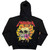 Metallica Unisex Pullover Hoodie: Flower Skull (Black) (Back Print)