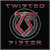 Twisted Sister Standard Woven Patch: TS Logo