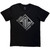 PIL (Public Image Ltd) Unisex T-Shirt: Brushed Steel Logo & Text (Black)