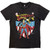 DC Comics Unisex Stone Wash T-Shirt: Superman Eagle Shield (Black)