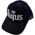 The Beatles Unisex Baseball Cap: Drop T Logo & Apple Corduroy (Navy Blue)