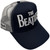 The Beatles Unisex Mesh Back Cap: Drop T Logo & Apple (Navy Blue & White)