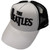 The Beatles Unisex Mesh Back Cap: Drop T Logo & Apple (Black & White)