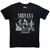 Nirvana Unisex Carbon T-Shirt: Nevermind Tracklist (Black) (Back Print)