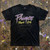 Prince Unisex Carbon T-Shirt: Purple Rain 40th Anniversary (Black) (Back Print)