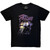 Prince Unisex Carbon T-Shirt: Purple Rain Logo Outline (Black) (Back Print)