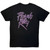 Prince Unisex Carbon T-Shirt: Purple Rain Logo Outline (Black) (Back Print)