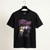 Prince Unisex Carbon T-Shirt: Purple Rain Logo Outline (Black) (Back Print)
