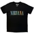 Nirvana Unisex Carbon T-Shirt: In Utero Angel Swirl (Black) (Back Print)