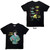 The Cure Unisex Carbon T-Shirt: Beach Party Tour '86 (Black) (Back Print)