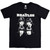 The Beatles Unisex T-Shirt: Black & White Band (Black)