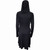 Spiral Ladies Hooded T-Shirt Dress: Raven Heart (Black)