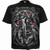 Spiral Unisex T-Shirt: Reaper's Door (Black) (Back Print)