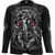 Spiral Unisex Long Sleeve T-Shirt: Reaper's Door (Black) (Back & Sleeve Print)