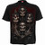 Spiral Unisex T-Shirt: Faces Of Goth (Black) (Back Print)