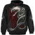 Spiral Unisex Pullover Hoodie: Gothic Serpent (Black) (Back & Sleeve Print)