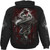Spiral Unisex Pullover Hoodie: Gothic Serpent (Black) (Back & Sleeve Print)