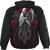 Spiral Unisex Pullover Hoodie: Reaperess (Black) (Back & Sleeve Print)