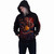 Spiral Unisex Pullover Hoodie: Samurai (Black) (Back & Sleeve Print)