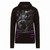 Spiral Ladies Ripped Pullover Hoodie: Cattitude (Black & Purple)
