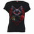 Spiral Ladies Boatneck Cap Sleeve T-Shirt: Cat's Love (Black)