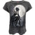 Spiral Ladies Acid Wash T-Shirt: Reflections (Black & Grey)