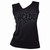 AC/DC Ladies Gathered Shoulder Slant Vest T-Shirt: Tribal (Black)