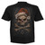 Spiral Unisex T-Shirt: Rock Santa (Black) (Back Print)