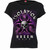 Spiral Ladies Boatneck Cap Sleeve T-Shirt: Isolation Queen (Black)