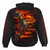 Spiral Unisex Pullover Hoodie: Atomic Blast (Black) (Back & Sleeve Print)