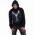 Spiral Unisex Pullover Hoodie: Ethereal Angel (Black) (Back & Sleeve Print)