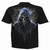 Spiral Unisex T-Shirt: Reaping In The Rain (Black) (Back Print)