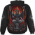 Spiral Unisex Pullover Hoodie: Baphomet (Black) (Back & Sleeve Print)
